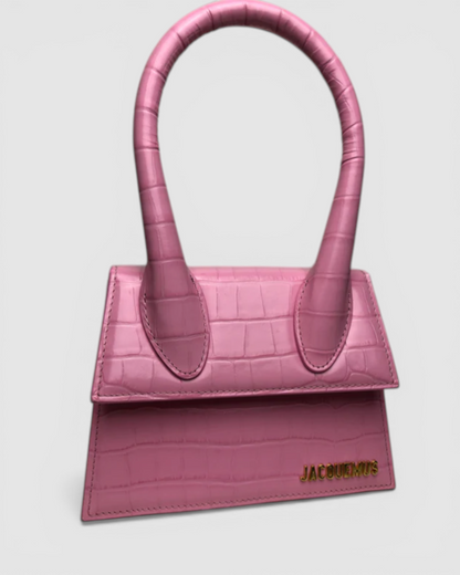 Jacquemus Pink Croc Medium Chiquito – Kit's Boutique Jacquemus Pink Croc Medium Chiquito – Kit's Boutique