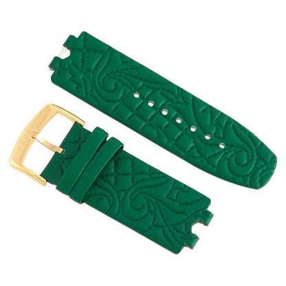 Versace Women's Gold & Green 'Vanitas' Swiss Quartz Stainless Steel & Leather Strap Watch - Model: VK7260015