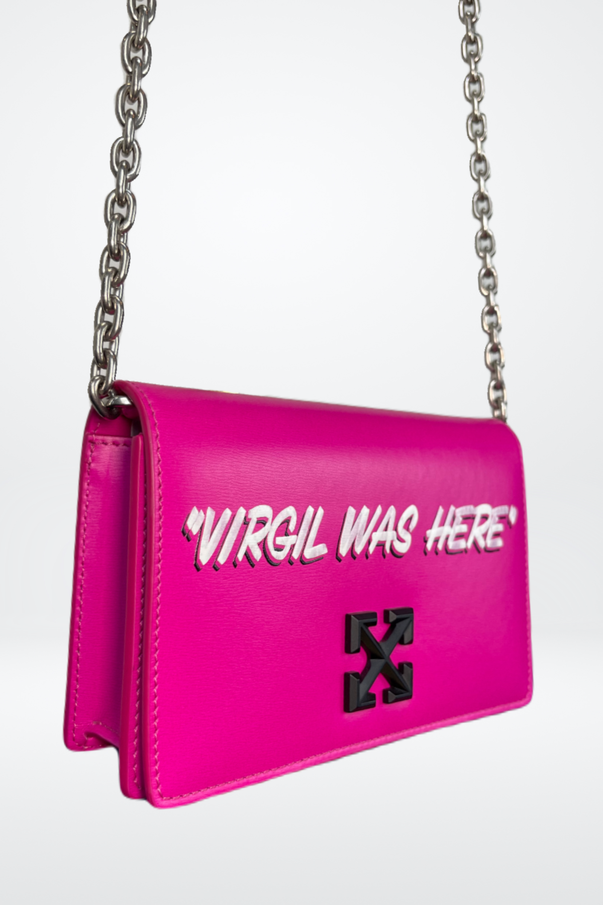 Hot pink off white bag sale