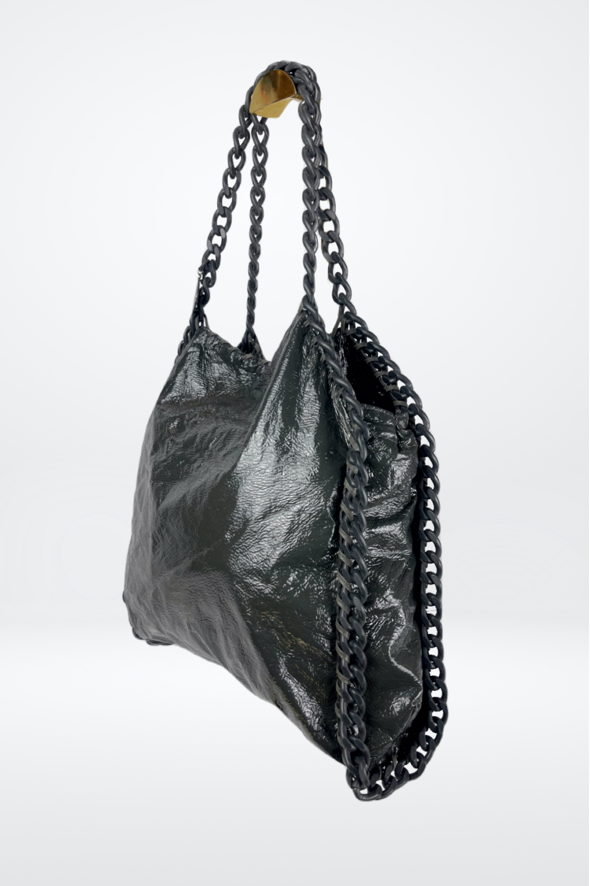 Stella McCartney Special Edition Falabella Oversized Chain Tote in Charcoal